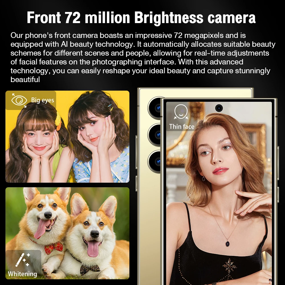 Original brand-new game S24 Ultra cpu Eight core  12MP+200MP Android 13 Face Recognition New Mobile Phone
