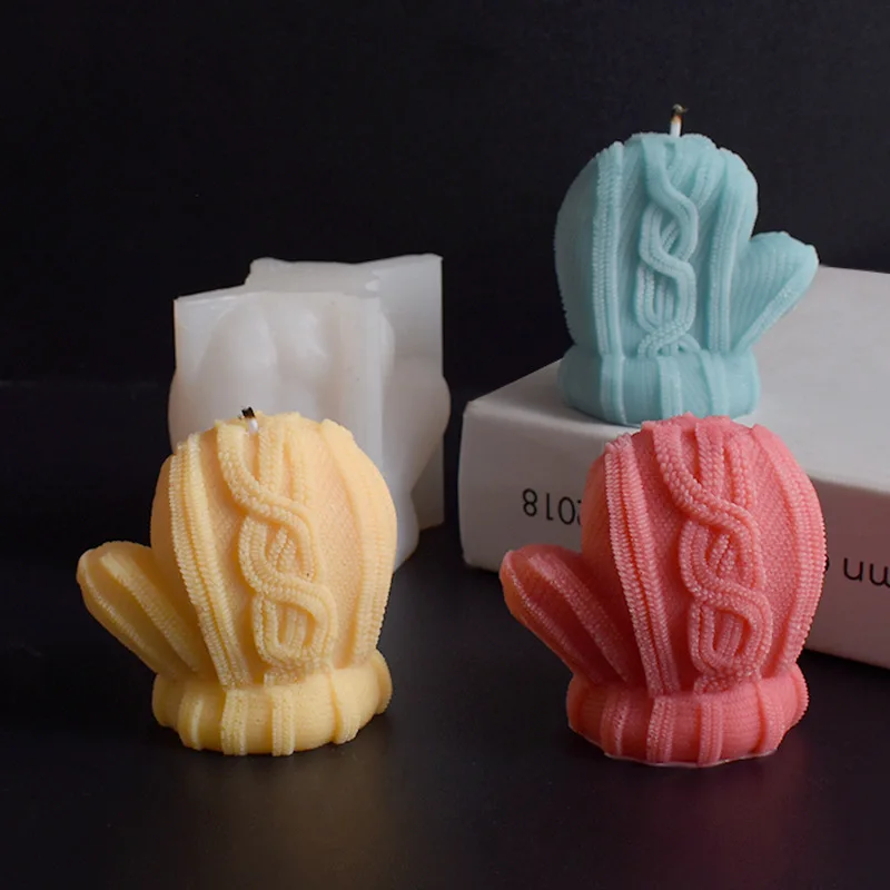 Christmas Candle Shaped Silicone Molds Non-Toxic Reusable Cake Tools with Non-Stick Surface factory