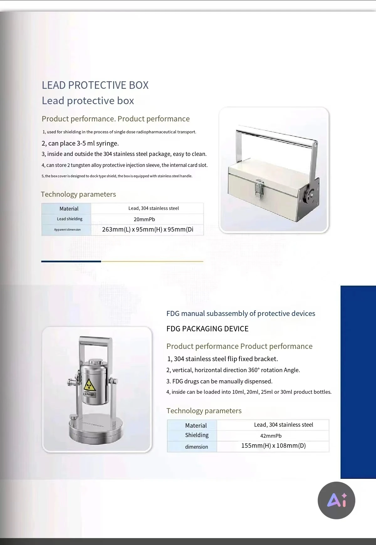 Radiation Fume Hood SPECT-CT Dual Connected Fume Hood Direct Factory for Hospital f Fume Cupboard Lab Equipment