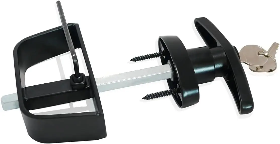 New Arrival  Black T Handle Lock Cabinet and Garage Door Handle Lock Garage Door T Handel Locking details