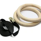 Wooden Produce High-quality Wooden Birch Rings Gymnastics And High-end Wood Gymnastic Rings