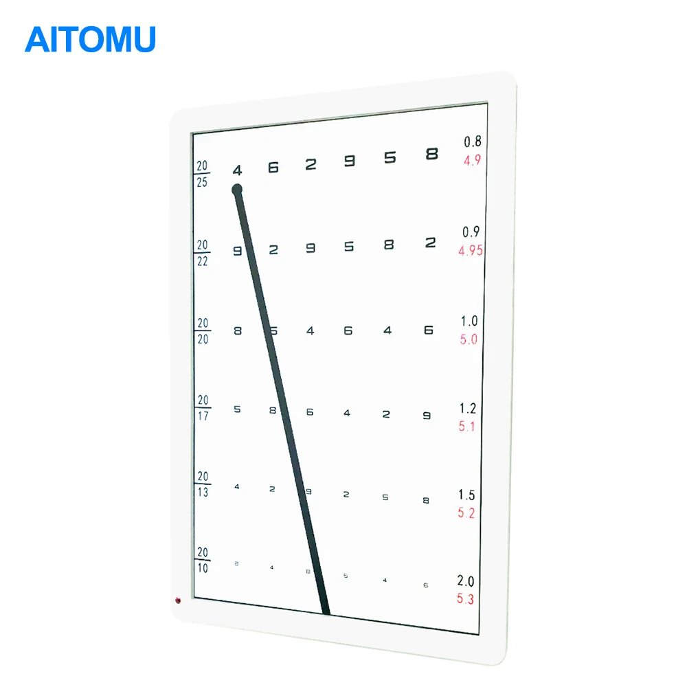 CL-19V Optotype Screen Vision Chart Panel LED Visual Acuity Testing Chart 19 Inch Eye Ophthalmic LCD Optical tester Monitor