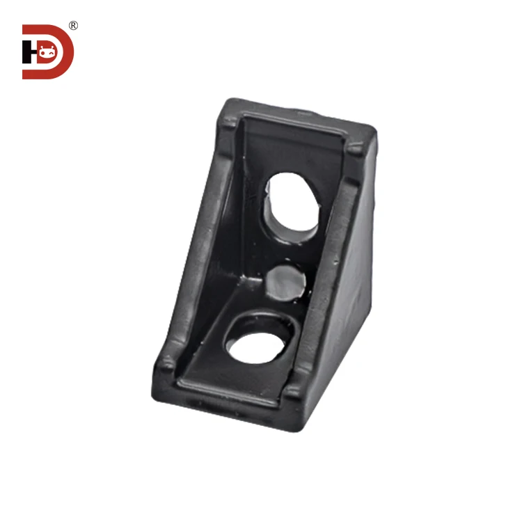 Industrial Aluminum Profile Accessories 2028/2020 Corner Code Corner Piece L Corner Seat Connector Aluminum Profile Bracket manufacture