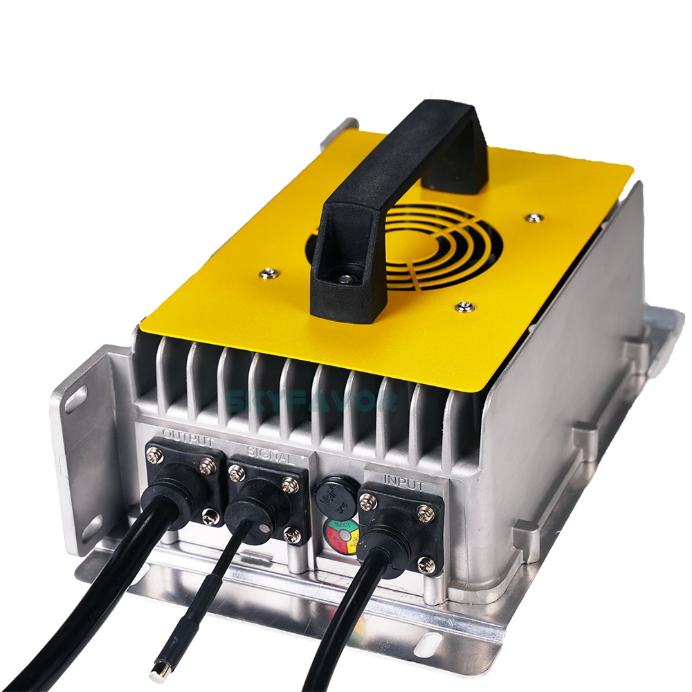 Custom 84V lifepo4 battery charger 84V 25A high power smart automatic waterproof on board 84 volt 28S lifepo4 batteries charger