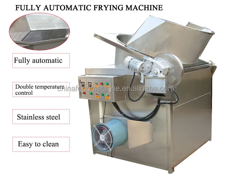 New Design Electric Cashew Frying Machine Gas Industrial Deep Pressure Fryer factory