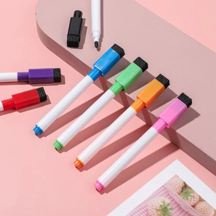 Wholesale Creative Waterborne Erasable Whiteboard Marker with Brush Marker Children's Educational Drawing Watercolor Marker