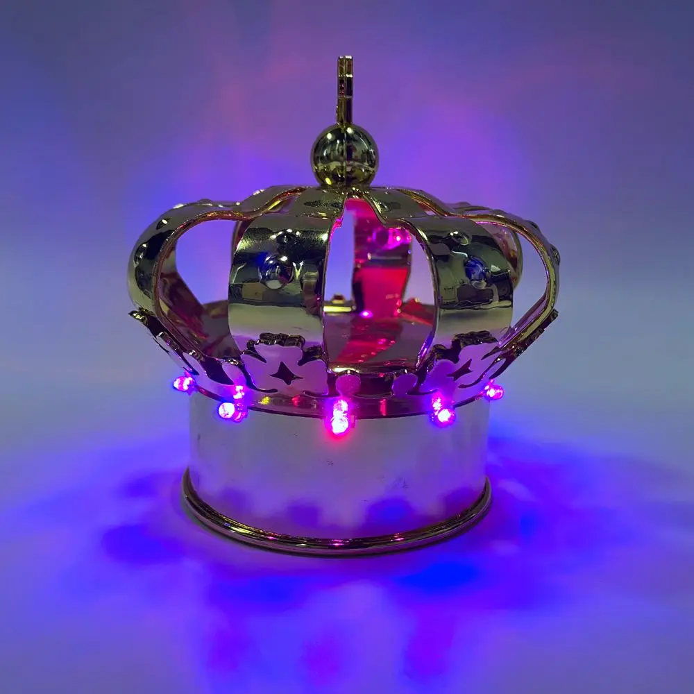 Oem Supplier Rechargeable Led Champagne Crown Cover Cap Topper Led