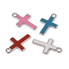 Alloy Jewelry Color Dripping Alloy Cross Pendant Diy Cross Earrings Necklace Pendant Jewelry Accessories