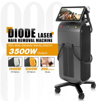 Ice Titanium 810nm 808nm Diode Laser Hair Removal Permanent Alexandrite Laser 755nm 808 1064 Diode Laser Hair Removal Machine