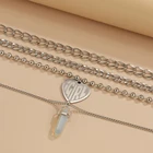Copper Alloy Necklaces Personalised Custom Logo Square Crystal Copper Alloy Gold Chain Necklaces Women