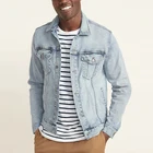 Coat Hot Sale Custom Vintage Jean Coat Wholesale High Quality Men's Jackets Blue Slim Fit Denim Jacket