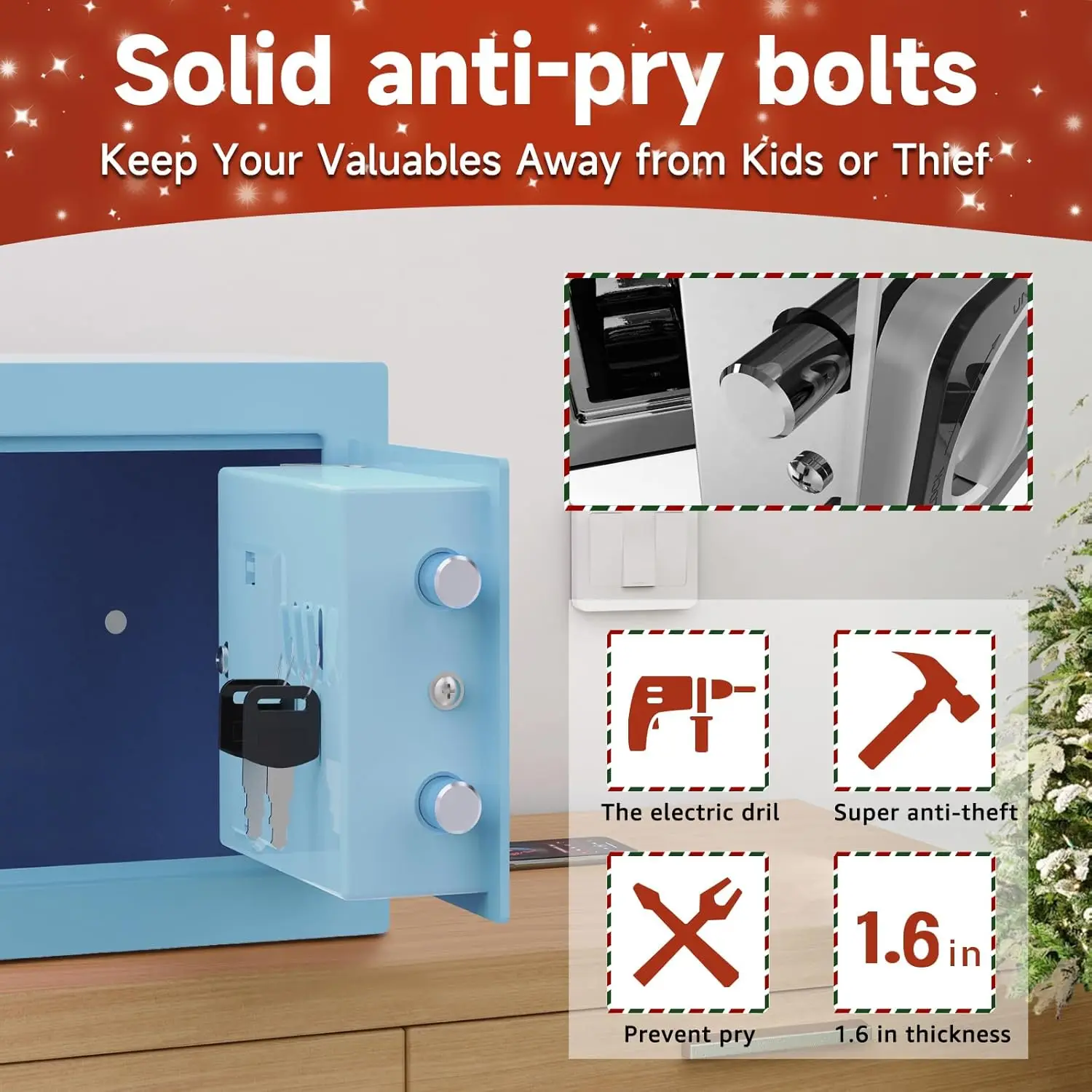 CEQSAFE Factory Price Custom Mini Money Digital Electronic Lock Safe Box Home Mini Money Safe Box manufacture