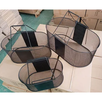 Factory Direct Sale Storage Basket For Organizing Multifunction Metal Mesh Baskets Organizer