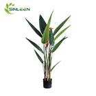 Plants Best Seller Lifelike High Quality Artificial Plants Strelitzia With Flower