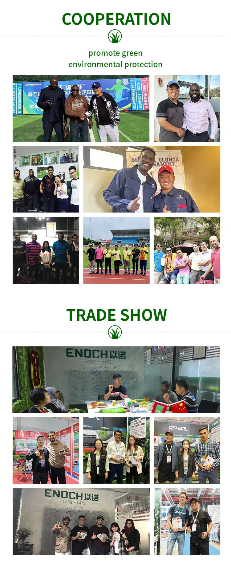 High Performance Artificial Football Turf with 50mm Pile Height CE/ISO90001 Certified and 5-8 Years Service Life