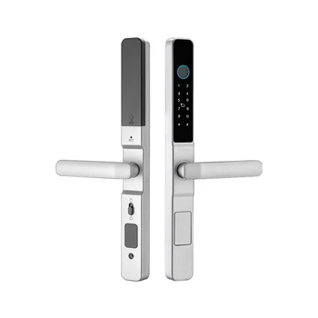 Enrique Tuya Waterproof WiFi Smart Lock Cerraduras Electronica Intelligent Fingerprint Door Handle Lock Sliding Glass Door Lock