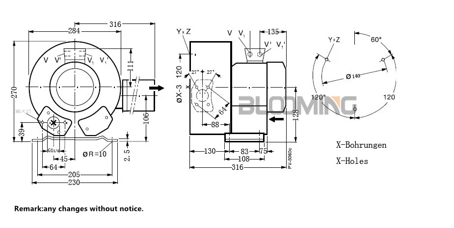 Ring Blower, 2RB220-7HH26, 1HP, 3AC, 3phase - detail 10