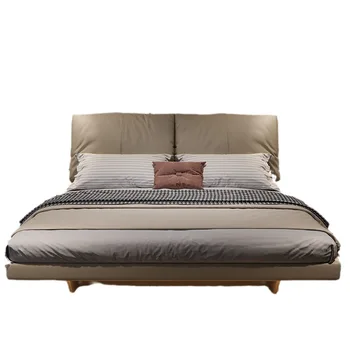 Elephant Ear Up-Holstered Bed Stylish and the bed Comfortable Genre of Up-Holstered bed