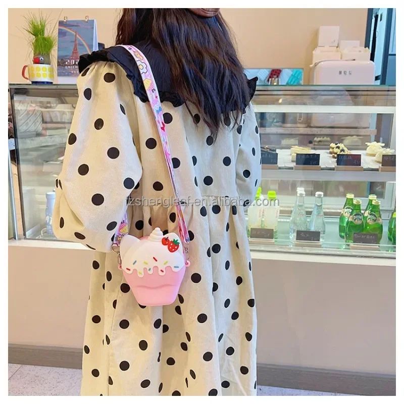 product 3d cartoon japan style cute kids coin pouch purse crossbody shoulder handbags girls mini custom children shoulder bags for kids-3