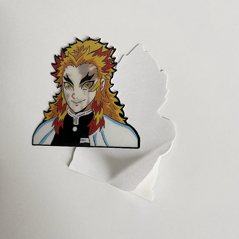 High Quality Anime Motion Sticker Demon Slayer 3d Car Sticker Of Demon