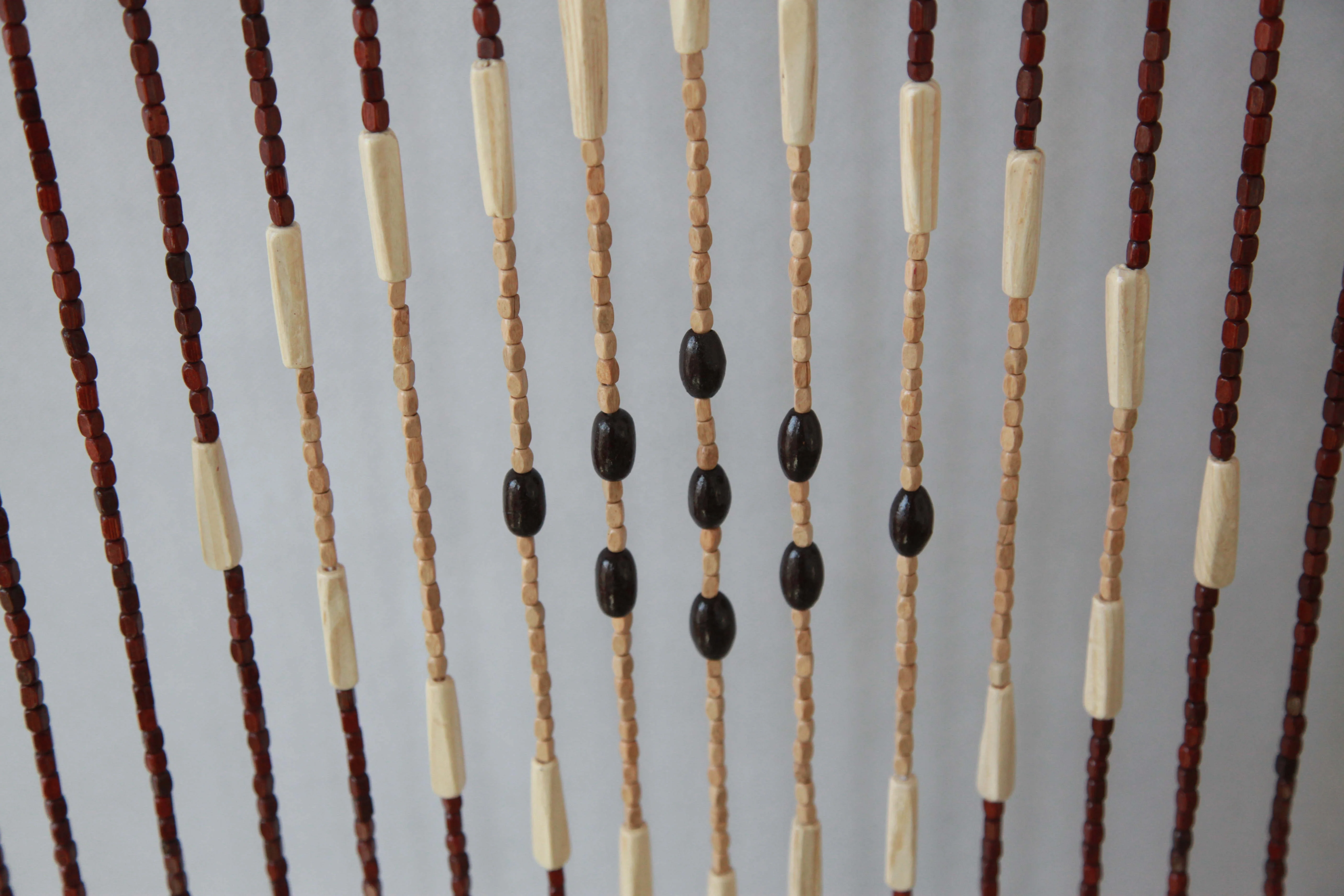 Classic Design Hot Sale Wholesale Wooden Beads Wooden Bars Door Curtain
