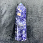 Gemstone Blue Blue Wholesale High Quality Natural Gemstone Quartz For Healing Polished Blue Sodalite Tower