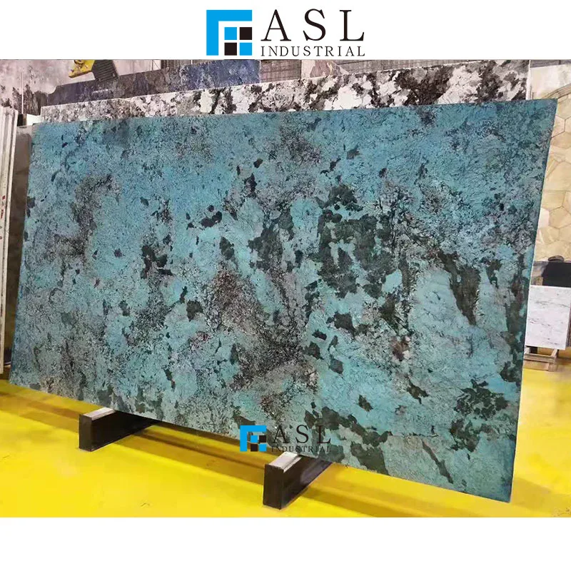 Factory direct blue marble macauba onyx marble sky blue quartzite marmol azul precio