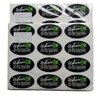 Custom Logo Printing Round and Oval Adhesive Label Sticker