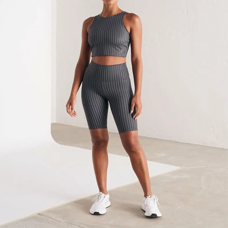 ECBC  New Arrivals High Quality Fitness Women Gym Strip Nylon Spandex Fashion Wear Sportswear Yoga Tank Top Bra