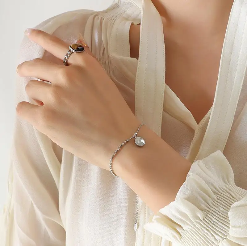 Hot Selling Bracelet Niche Design Titanium Steel Hand Jewelry Lucky Charm Bracelet For Girls
