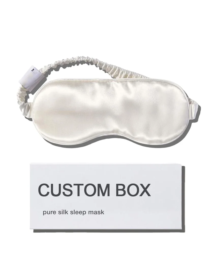 Custom  Wholesale Natural Mulberry silk sleeping under eye masks silk for eye sleep silk eye mask