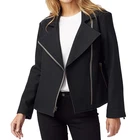 Autumn Jacket 2021 Autumn And Winter Wool Jacket Short Coat Trend Lapel Woolen Coat Women's Asymmetric Zipper Jacket