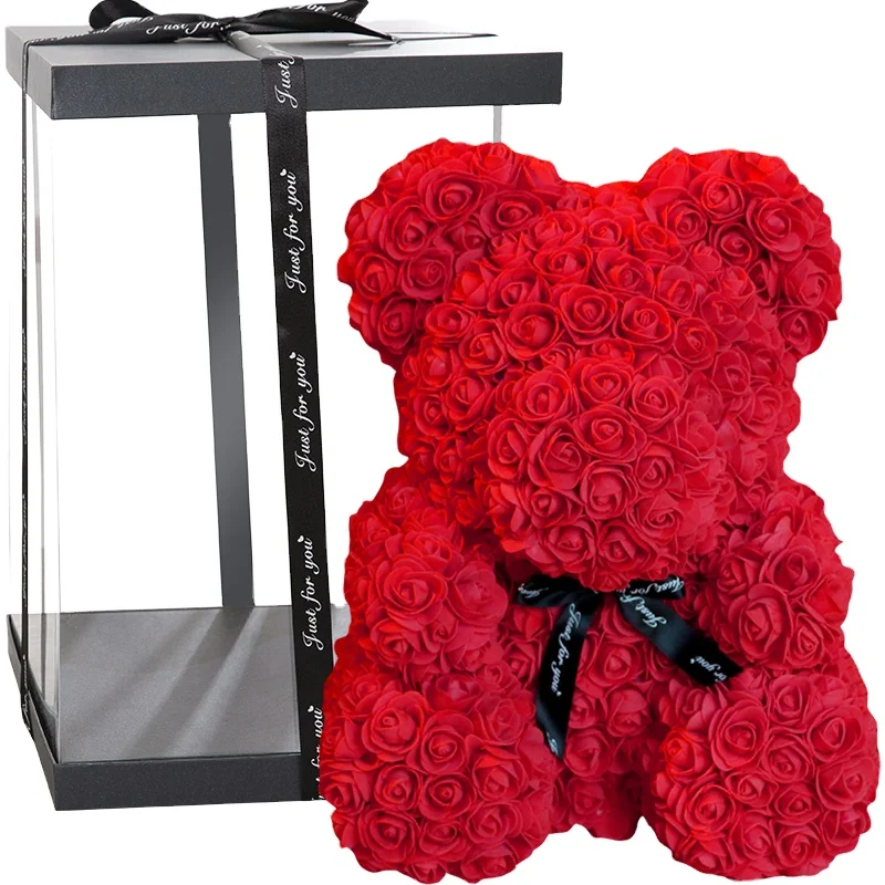 artificial rose bear wholesale