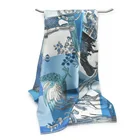 Scarf OEM Ladies Elegant Screen Printing Square 100% Silk Scarf