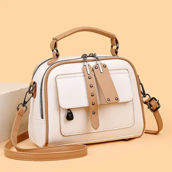 Women's 2025 Cross-border Trend New Waterproof PU Single Strap Shoulder Crossbody Bag Korean Fashion All Seasons Small Square