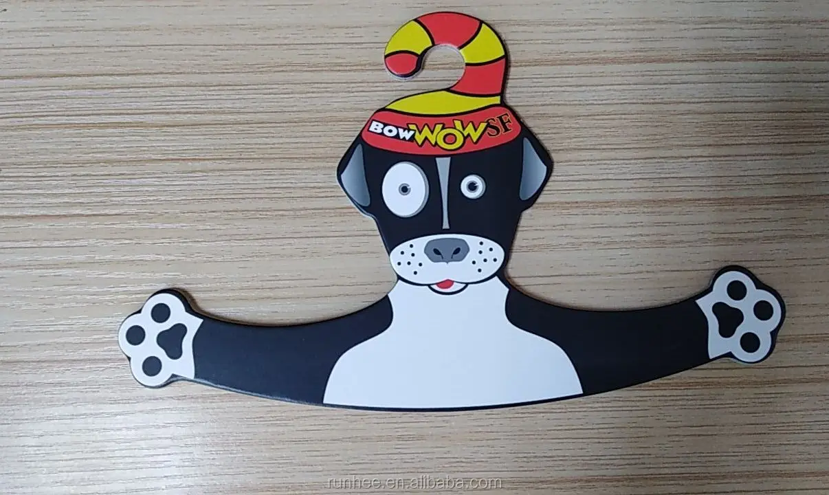 3mm Thickness Paper Cardboard Hanger For Pet Clothes Custom Logo And Color