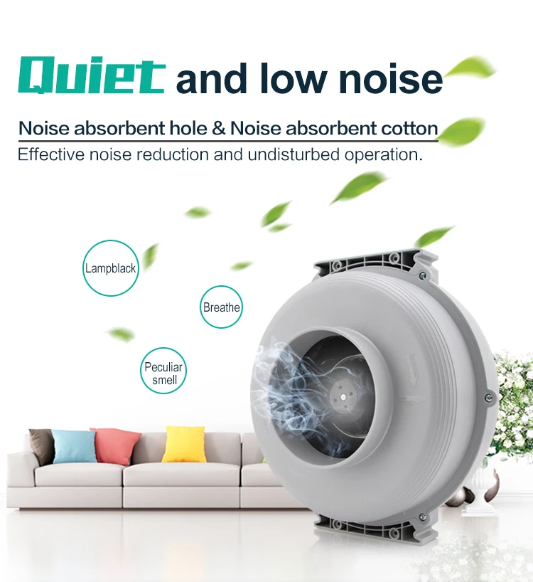 Inline Duct Fan, Centrifugal, 100-240V, Corded Electric - detail 12
