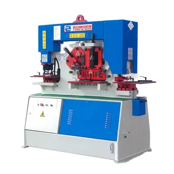 Q Y Manual Hydraulic Punching And Shearing Machine Hand Iron Worker