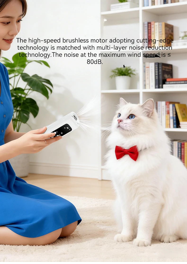 New Hands Free Neck Hanging Pet Hair Dryer High Speed Intelligent Grooming Dryer for Dogs and Cats Cleaning Beauty Products supplier