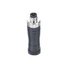 Termination M8 Field Wireable Connector 90 Degree 4pin A Code Female Field Attachable Screw Termination
