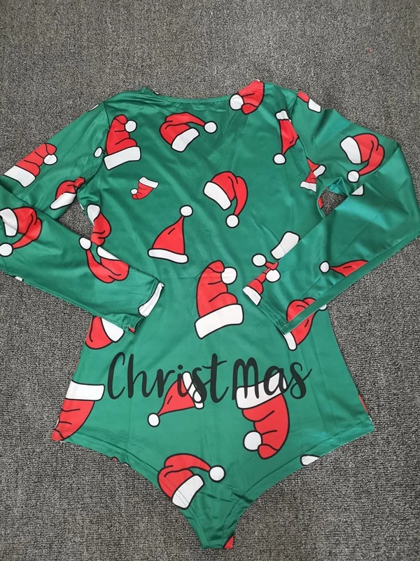 DFG Custom Designer Sleep Nightwear Holiday Christmas Onesie Pajamas for Women Shorts Wap Onsie Cartoon Pattern Plain Dyed