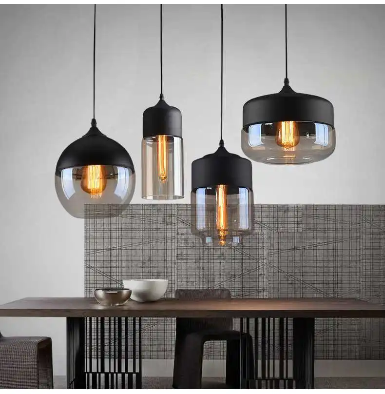CE VDE Restaurant Decorative Pendant Light Glass Pendant Lamp