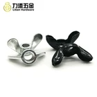 Din 315 Wing High Quality DIN 315 Mild Steel Polished M5 Black Wing Nut