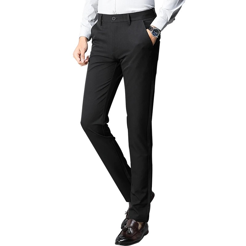 mens black business pants