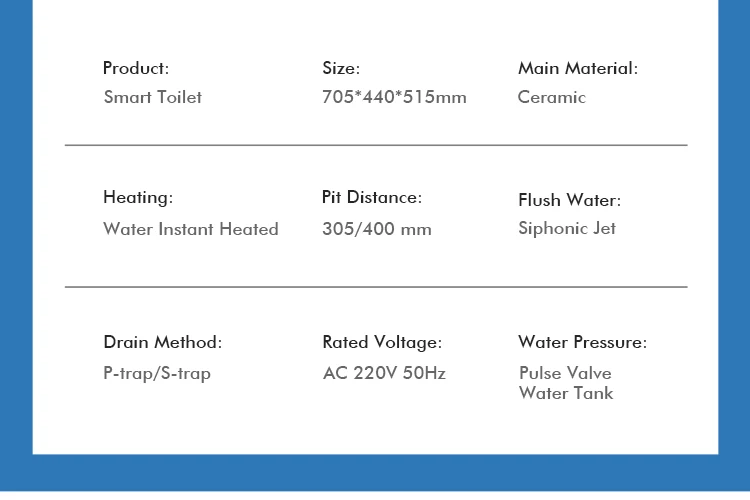 product high end fully automatic operation electric bidet siphonic flush bathroom wc toilet intelligent toilet bowl smart toilet-11