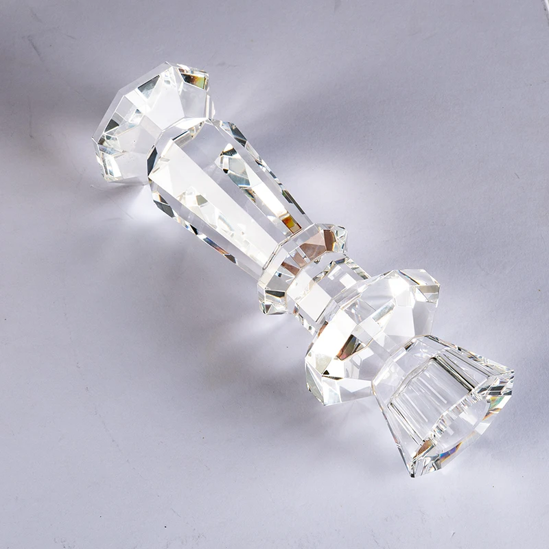 product small bridge polygonal wedding center decoration glass candle holder furniture decoration christmas crystal candle holder-8