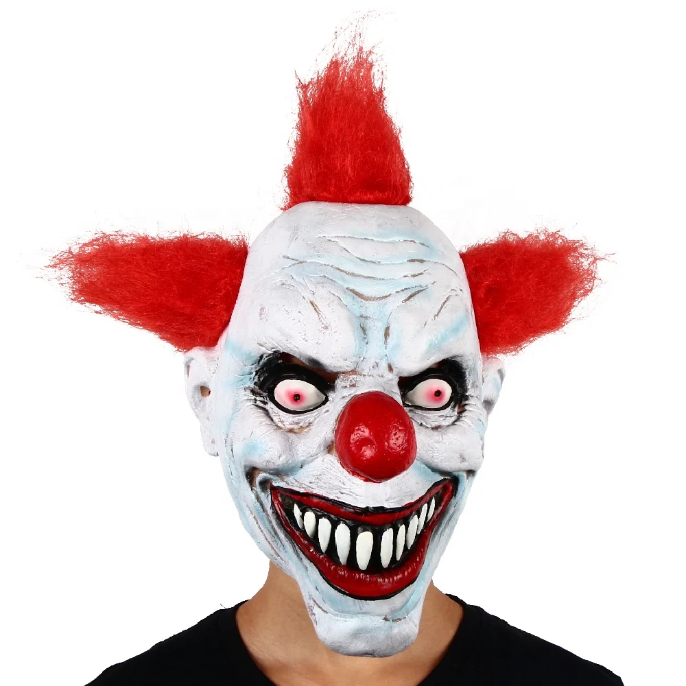 Ác Clown Scary Latex Mặt Nạ Mặt Nạ Bên Halloween Latex Masquerade ...