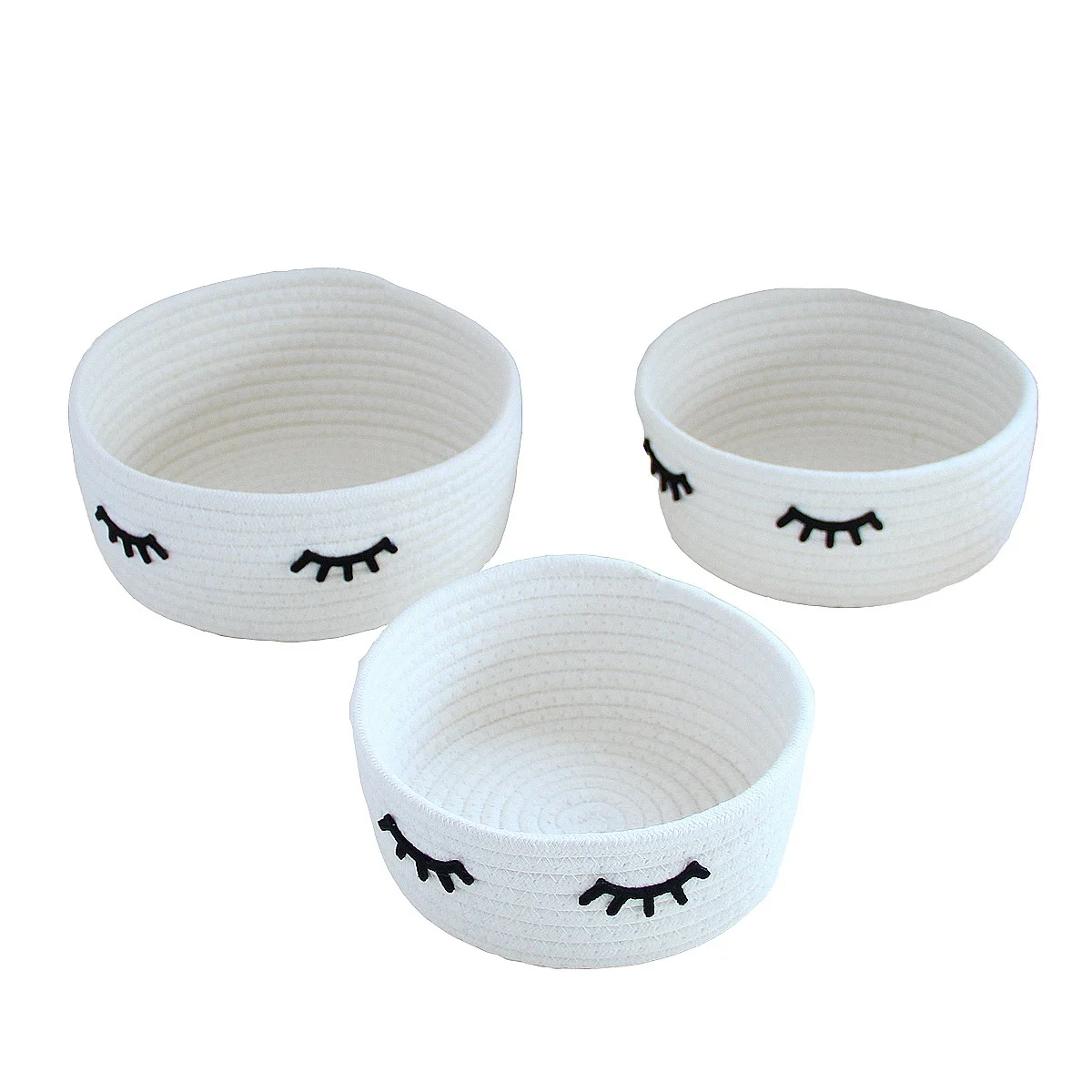 HUAYI cotton rope woven mini food storage basket  for home restaurant hotel