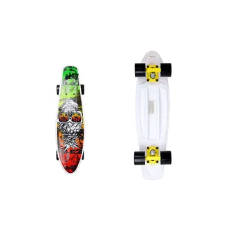 Customized 24 Inch Printing Classic Cruiser Style Skateboard Complete Deck Plastic Various Color Mini Penny Skate Board