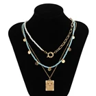Party Pearl Necklace Wholesale Baroque Ladies Party Multi-layer Alloy Pearl Pendant Necklace Jewelry